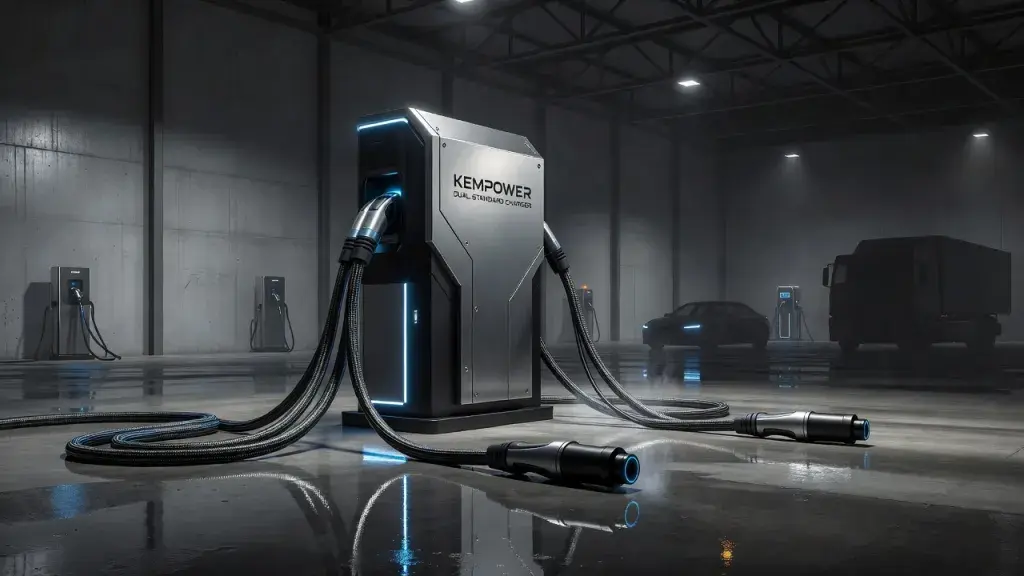 Kempower Debuts Dual-Standard Charger for Cars and Heavy Trucks